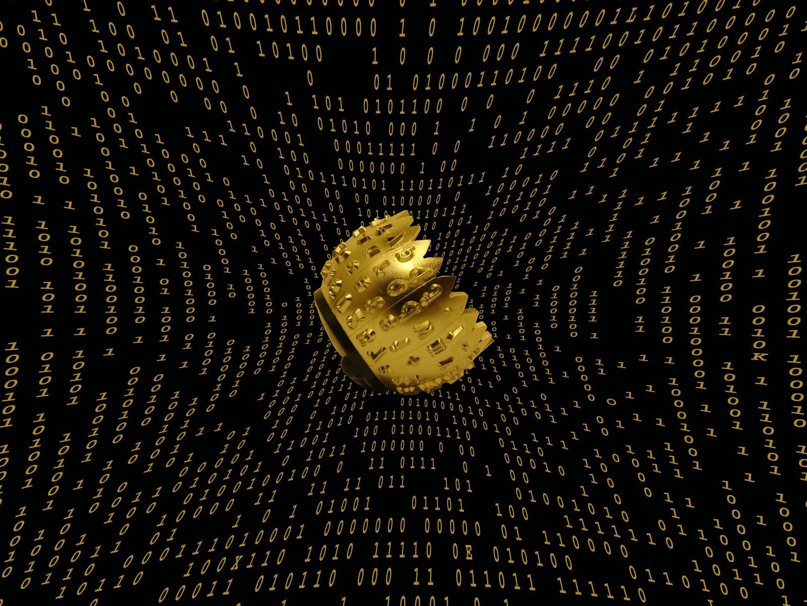abstract background - heart of matrix